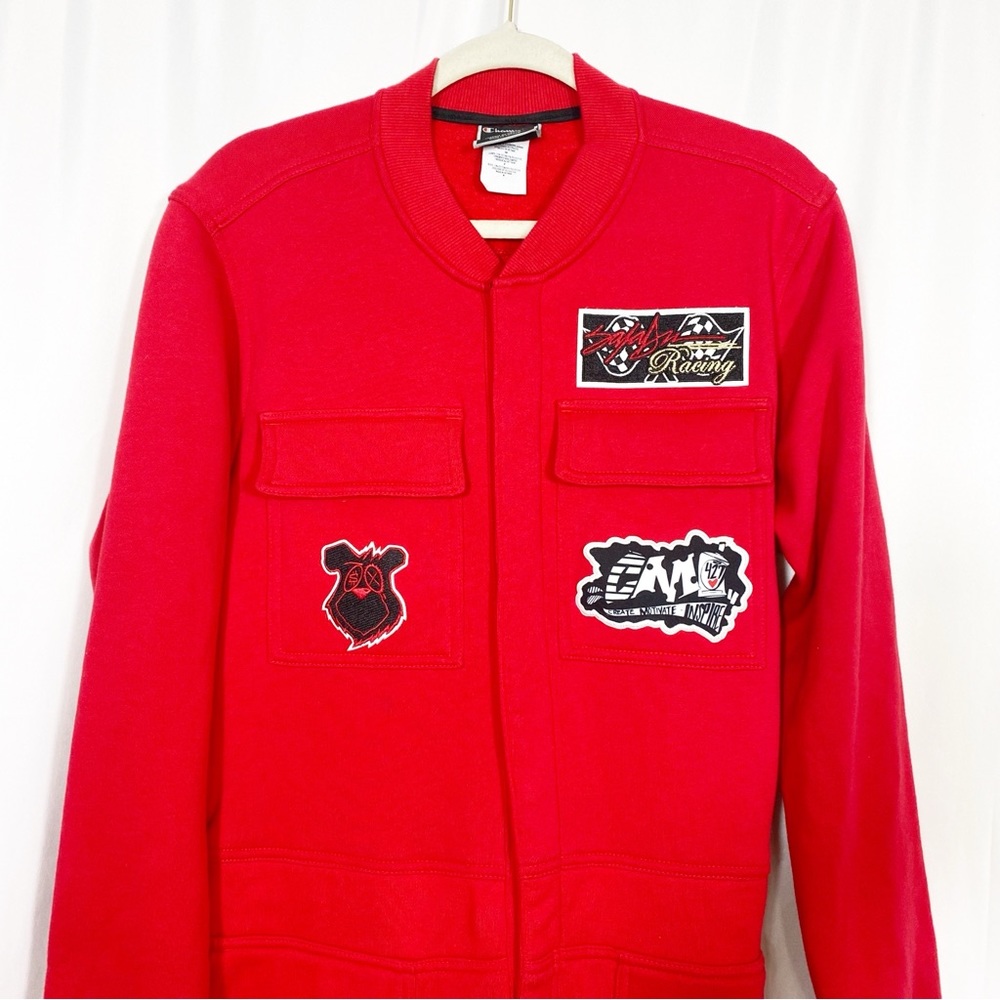 Champion X King Saladeen Moneybear Coverall Boiler Suit Jumpsuit Red Unisex - Picture 2 of 16